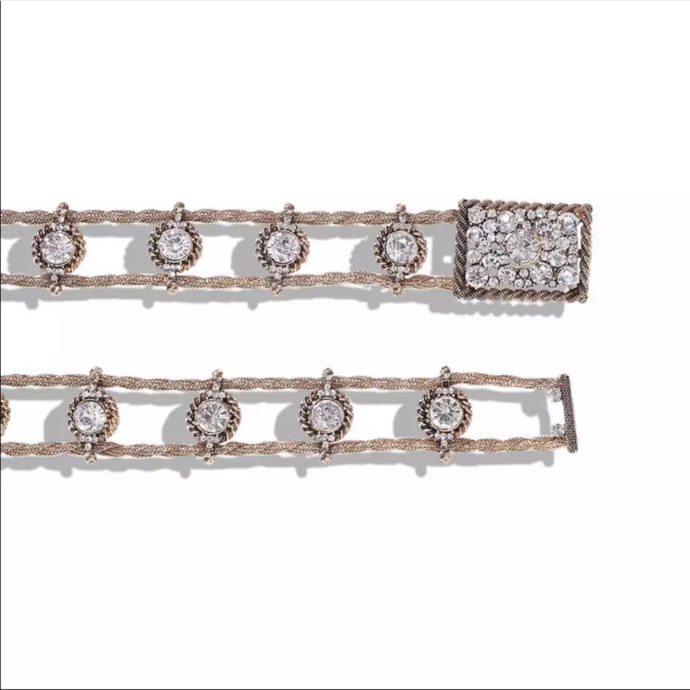 Fancy gold belt with Rhinestones - Picture 4 of 9